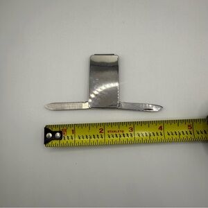 Lennox Sterling Money Clip | Knife & Nail File | Brand New Opened for Photos